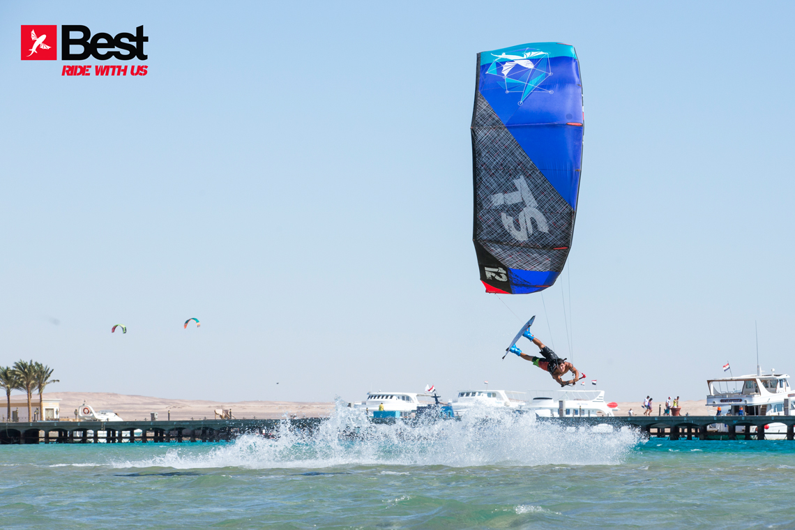 Alexandre Neto with a cool raily on the 2015 Best Kiteboarding TS kite