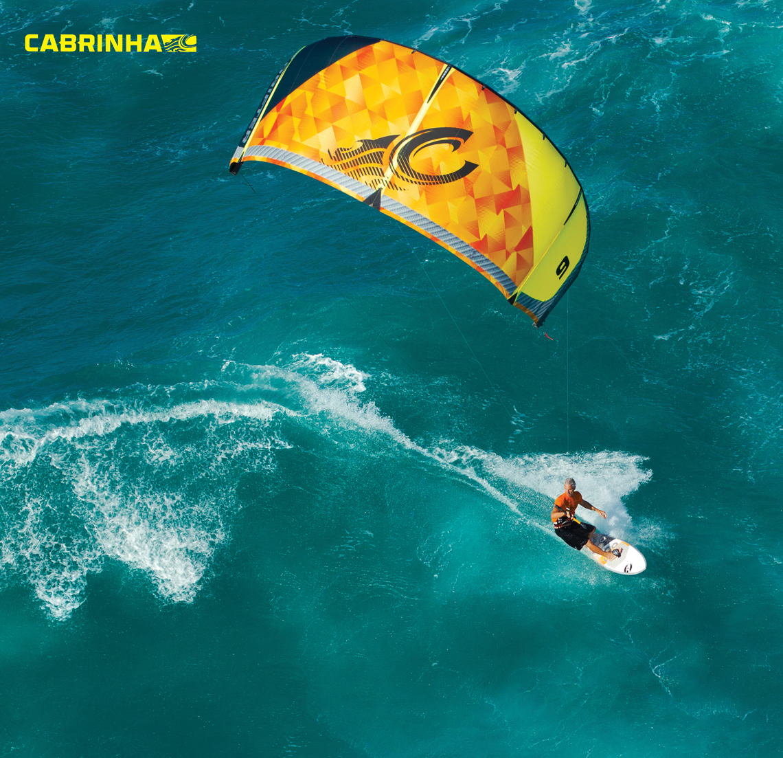 Pete Cabrinha on the 2015 drifter kite in Hawaii.