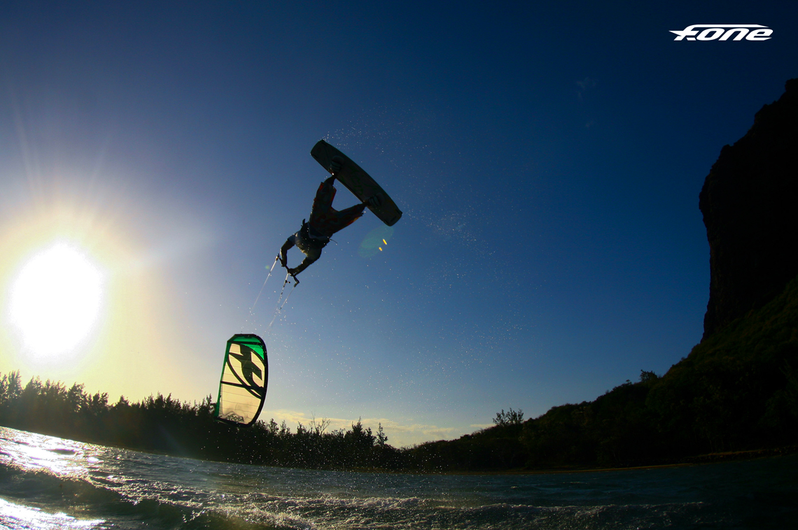 Micka Fernandez with a sick kiteloop on his 2015 F-One Bandit kitesurfing