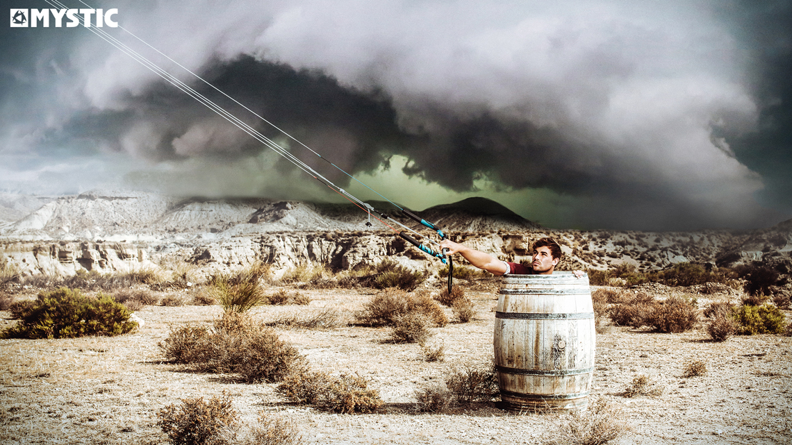 Marc Jacobs getting right inside the barrel - mystic boarding kitesurfing