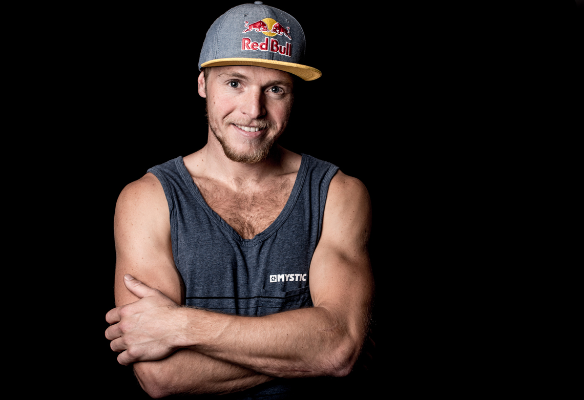 Ruben Lenten posing for the ladies - kitesurfer