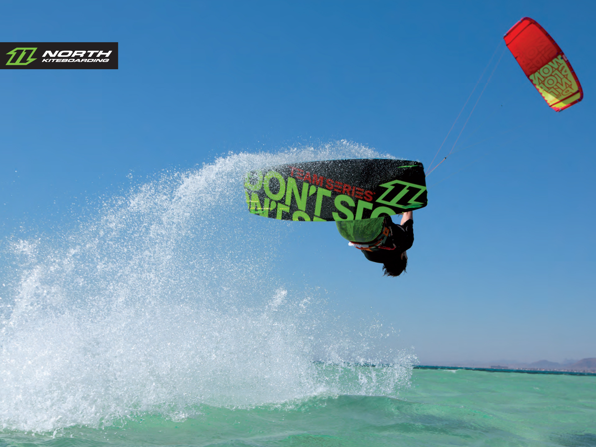 kitesurf wallpaper image - The 2015 North Vegas and team series board on holiday in the tropics - kitesurfing - in resolution: Standard 4:3 1920 X 1440