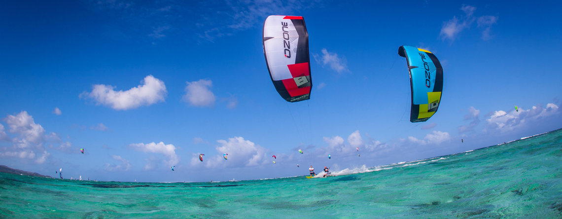 Freeride kitesurfing photo