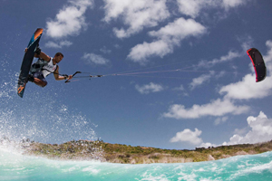 Andre Phillip with a nice grab over the surf